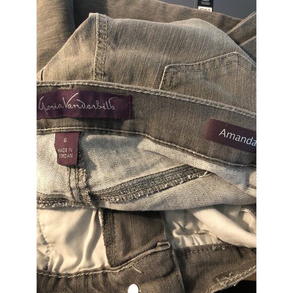Gloria Vanderbilt Slimming Jeans Women's Size 6 Amanda Original Gray NEW - Picture 8 of 8